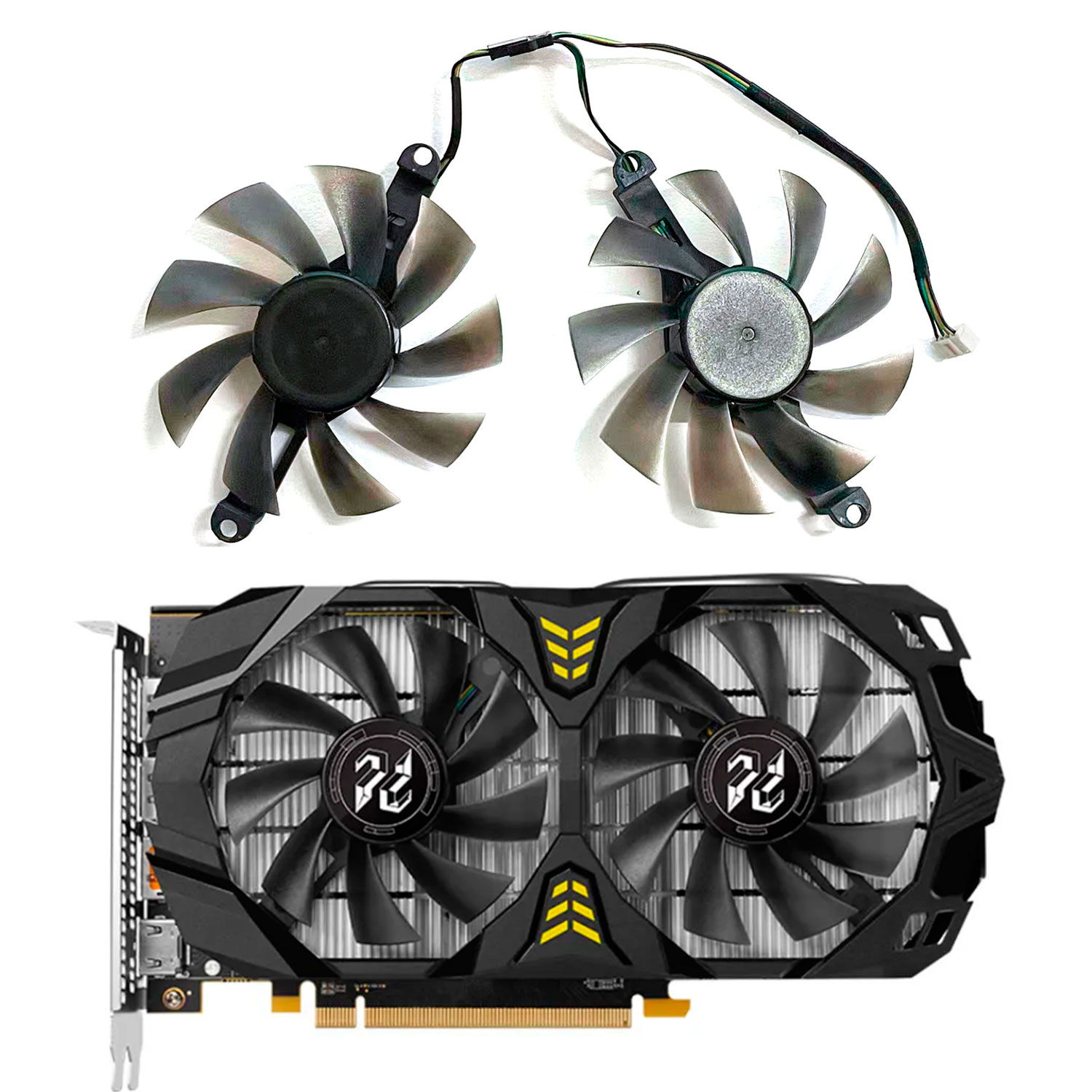 Rx 580 8Gb 2048Sp Gpu - Nieuwe GPU-ventilator, 4-pins, 85 mm en